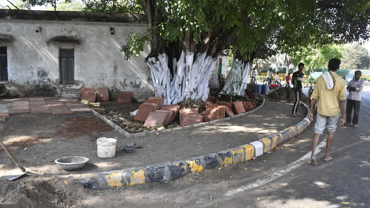 Mazars on Delhi’s Sunehri Bagh Road removed to make way for footpath