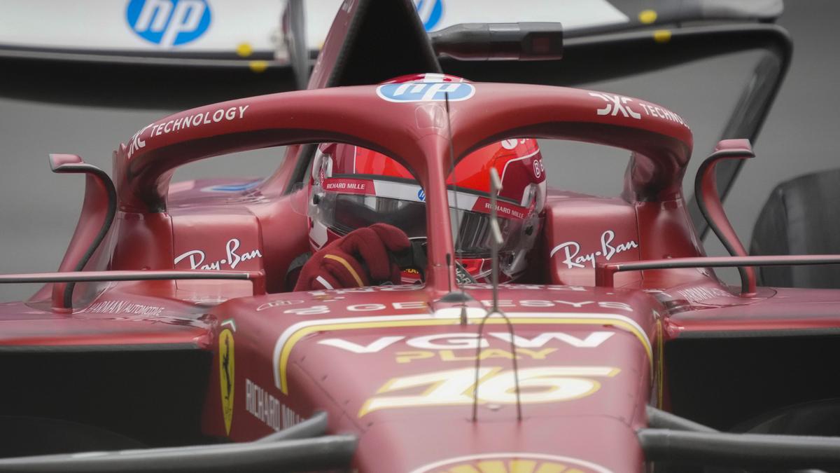 Leclerc qualifies on pole for the Azerbaijan GP while title challenger Norris 17th