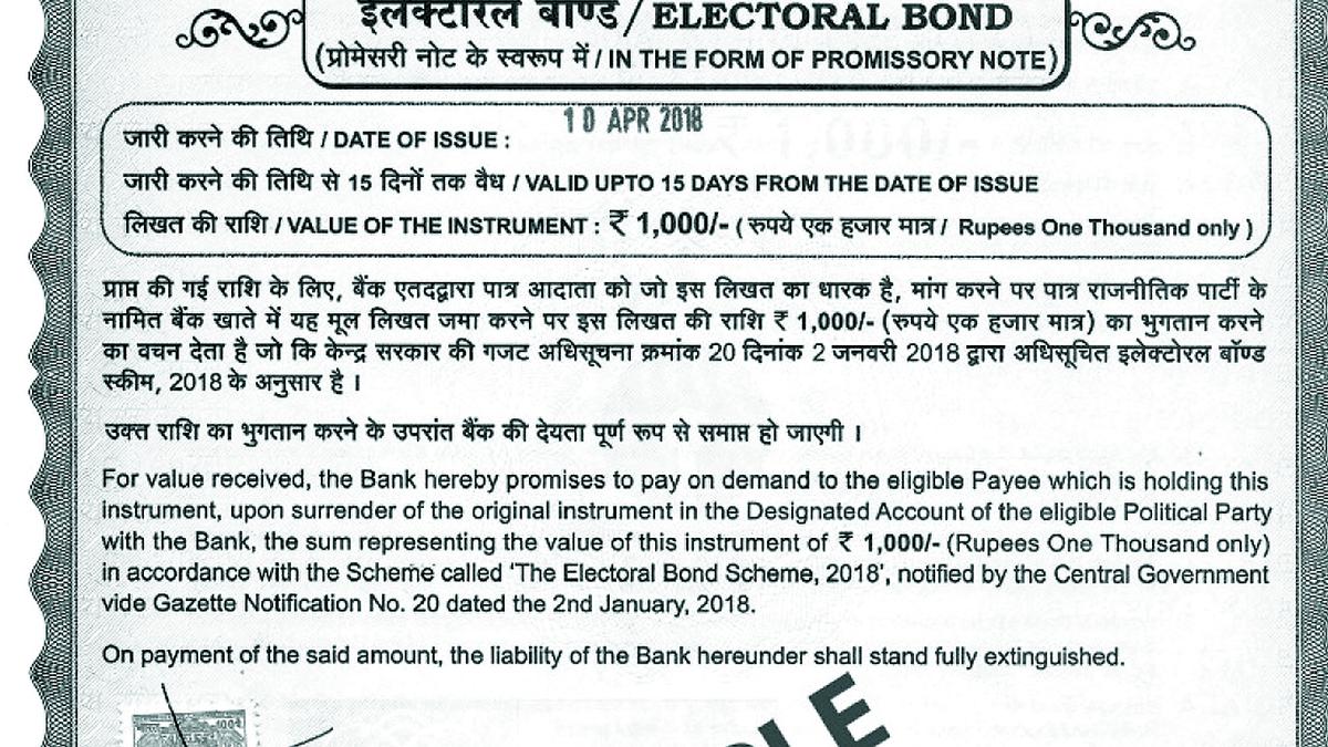 Electoral bond sales to open again on November 6