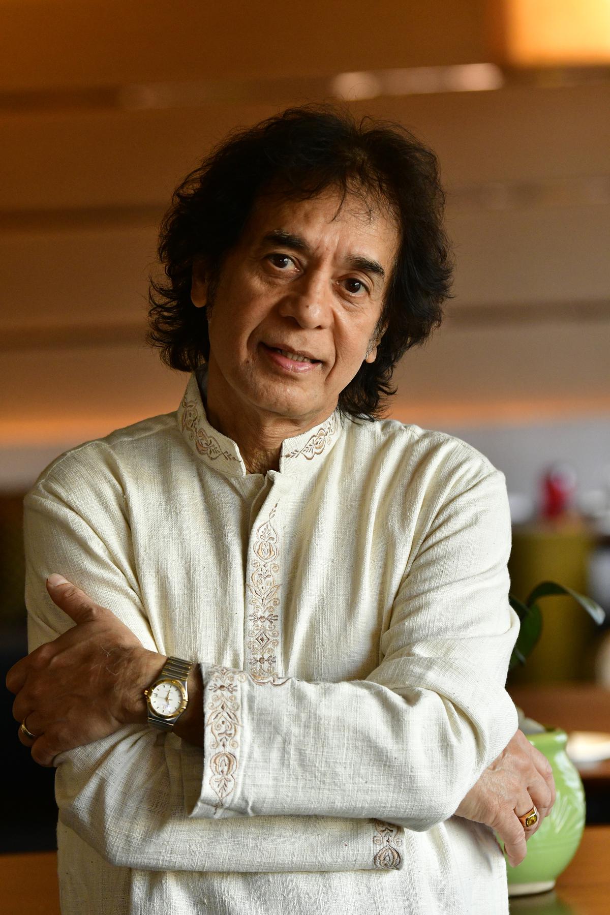 BENGALURU  KARNATAKA  18/01/2023 :  Tabla maestro Zakir Hussain, during an interaction with The Hindu, in Bengaluru on January 18, 2023.   Photo MURALI KUMAR K