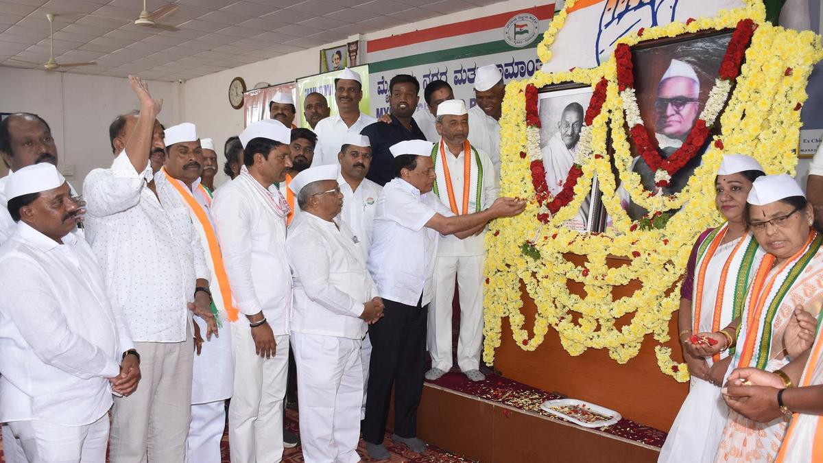 140th National Congress Foundation Day celebrated in Mysuru