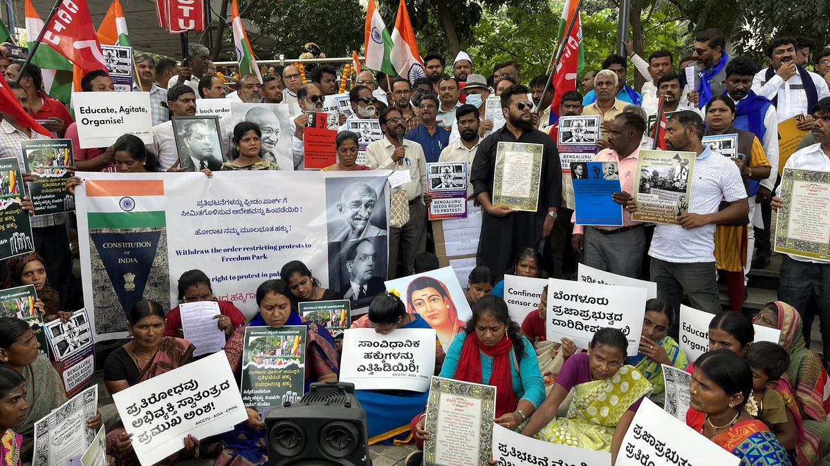 Bengaluru Civil Society groups demand repeal of order limiting protests to Freedom Park