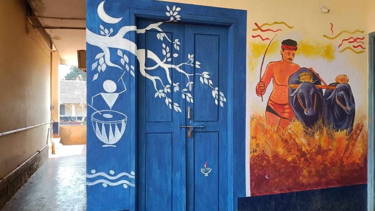 Warli, Kambala, Yakshagana paintings beckon voters to polling booths in Udupi district