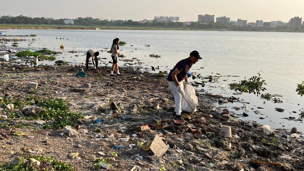 ‘May nullify years of efforts’: Lake volunteers in Hyderabad as Ganesh idol immersion nears