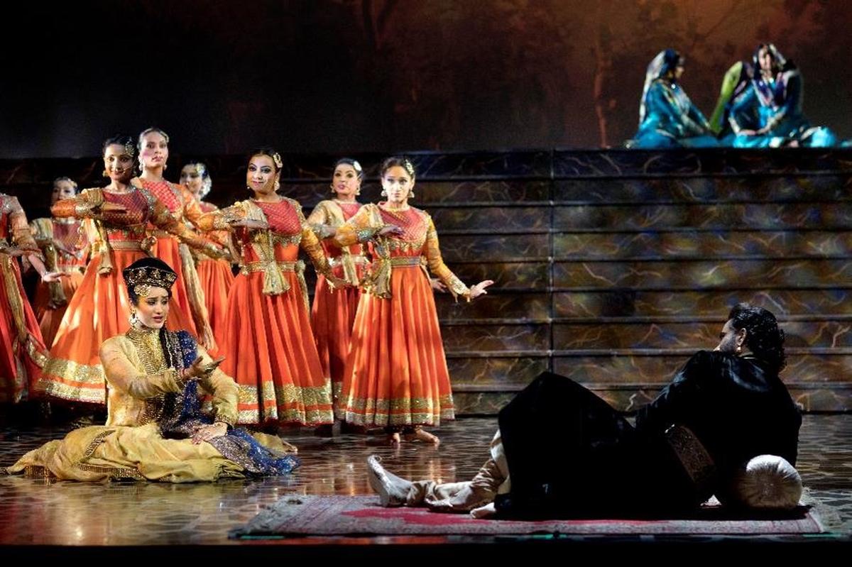 A scene from the Mughal-e-Azam the musical directed by Feroz Abbas Khan