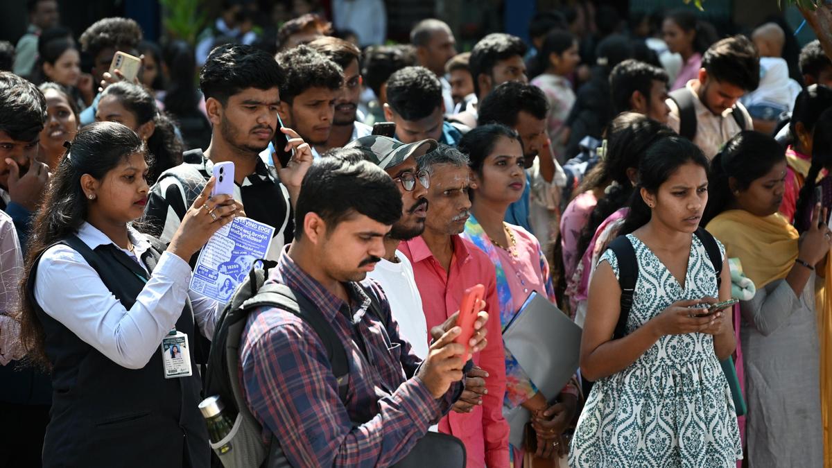 Hundreds of youth participate in job fair in Shivamogga
