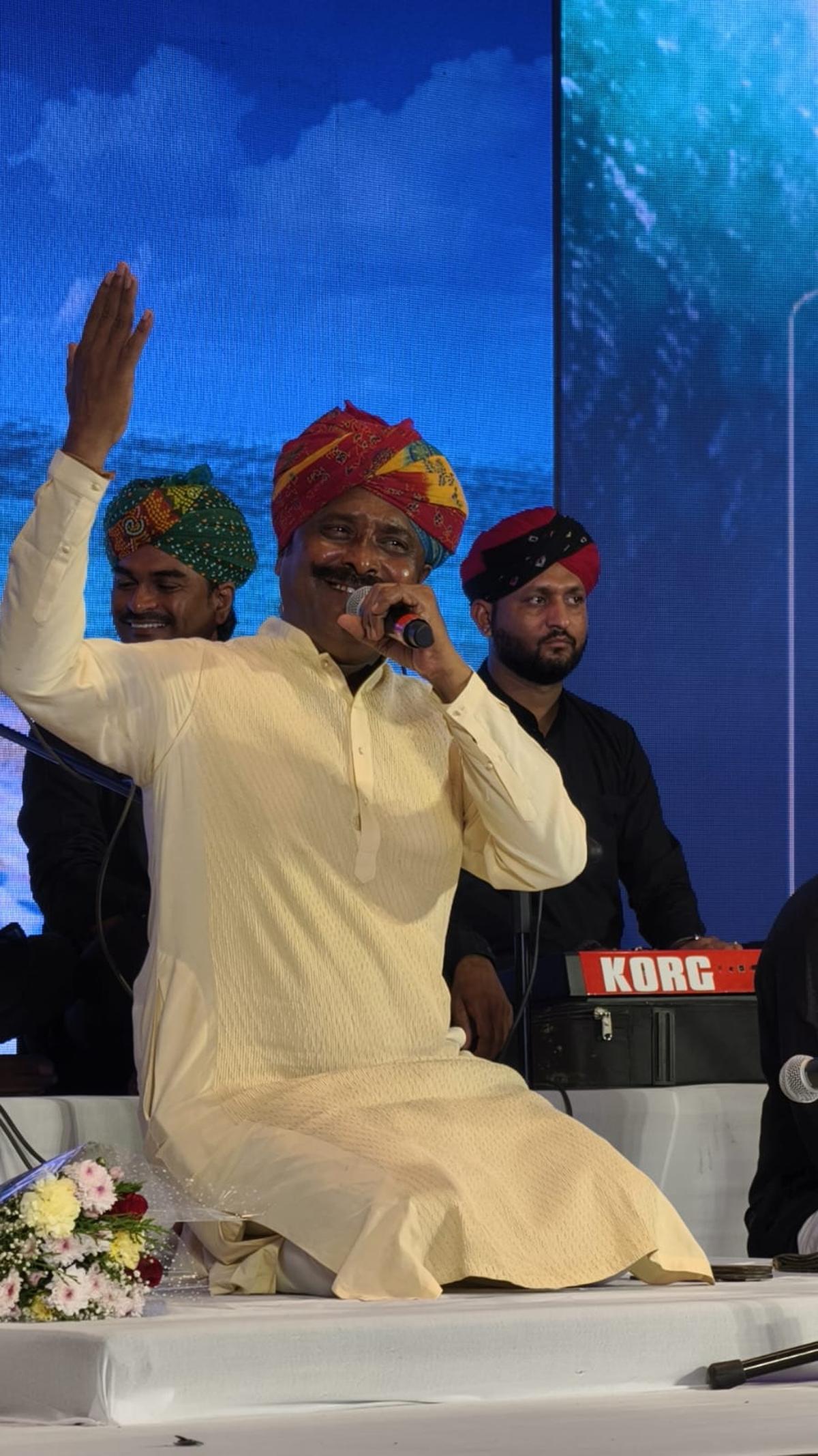 Manganiyar Samandar Khan presented a slice of Rajasthan in Goa Manganiyar Samandar Khan presented a slice of Rajasthan in Goa