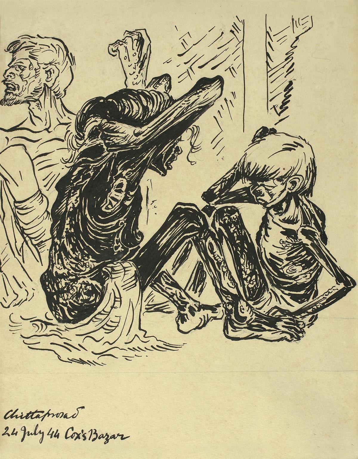 A representative photo of the 1943 Bengal Famine. A representative photo of the 1943 Bengal Famine.