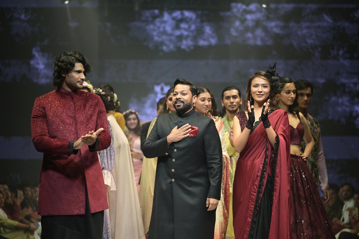 Hyderabad-based Ganesh Nallari at Bangalore Fashion Week 2024 