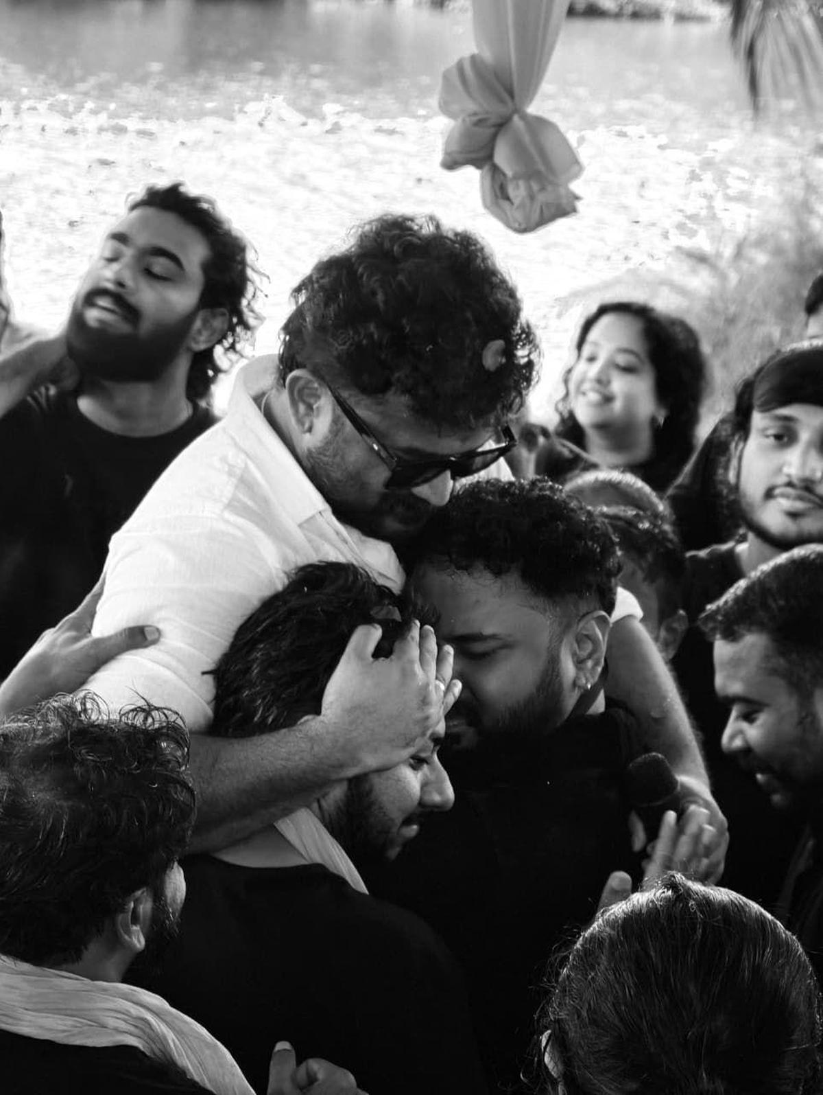 Tharun Moorthy with participants of Pupa Tharun Moorthy with participants of Pupa