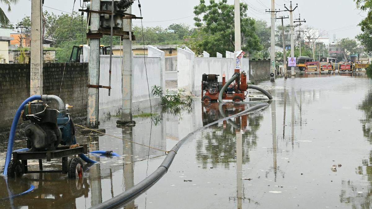 Continuous rainfall triggers waterlogging in many areas of Thoothukudi