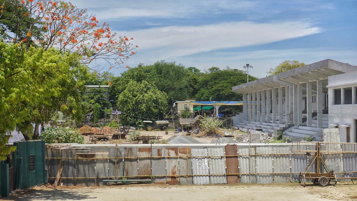 Work on mini stadium in Puducherry proceeding at a snail’s pace