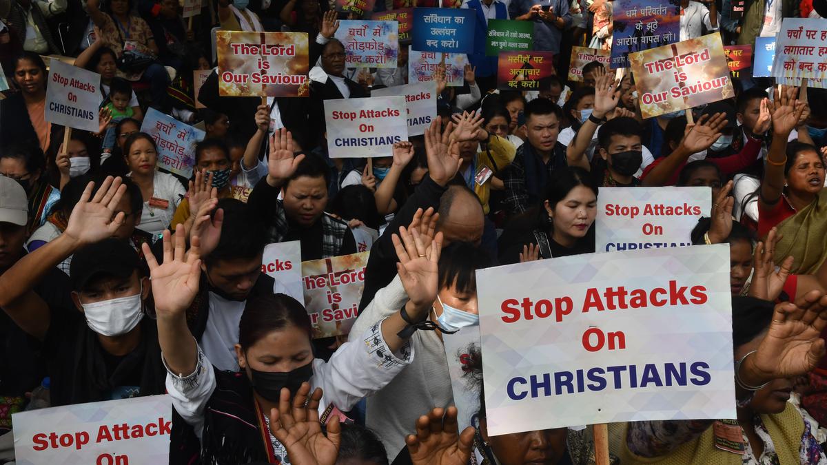 Christians stage protest at Jantar Mantar against ‘targeted’ violence