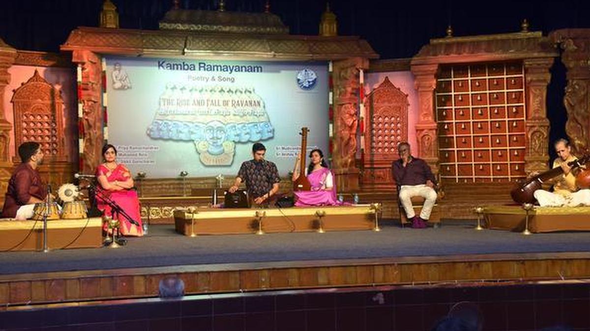 ‘The Rise and Fall of Ravanan’ was a retelling of Kamba Ramayanam by two scholars and a musician