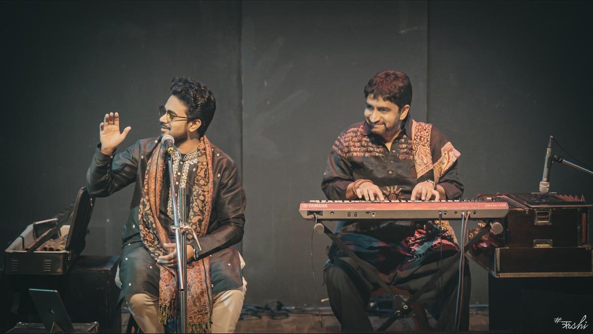 Gandhara with keyboardist and project curator Abhijeet Pohankar Gandhara with keyboardist and project curator Abhijeet Pohankar