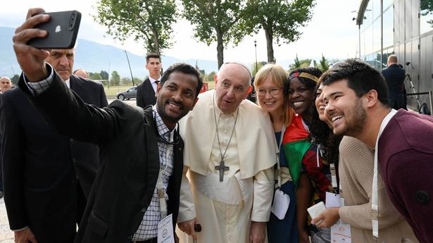 Pope Francis appeals to the young to save the planet, find peace