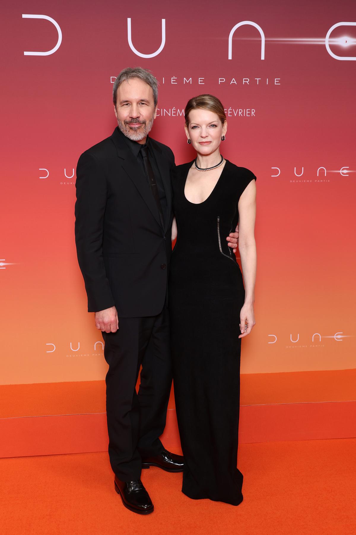 Director Denis Villeneuve and Producer Tanya Lapointe attend the ‘Dune 2’ premiere at Le Grand Rex on February 12, 2024 in Paris, France