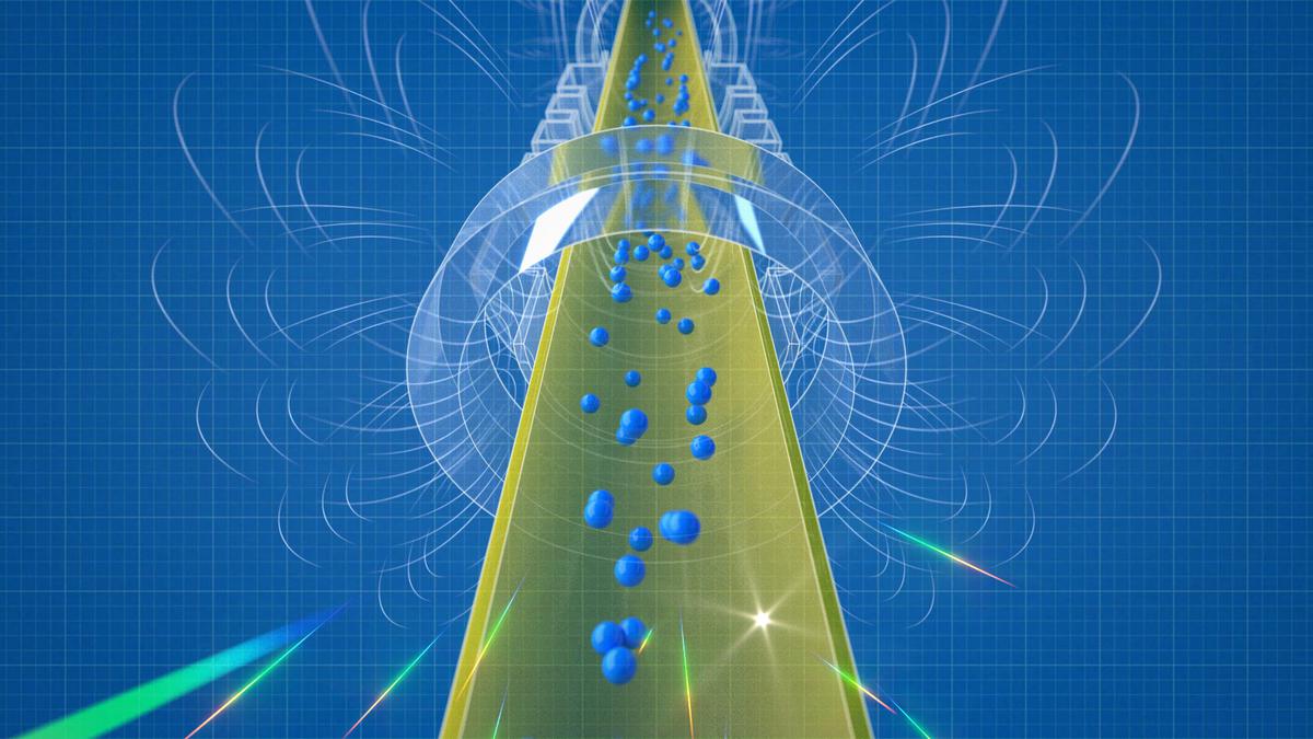Antimatter observed to be falling down under influence of gravity