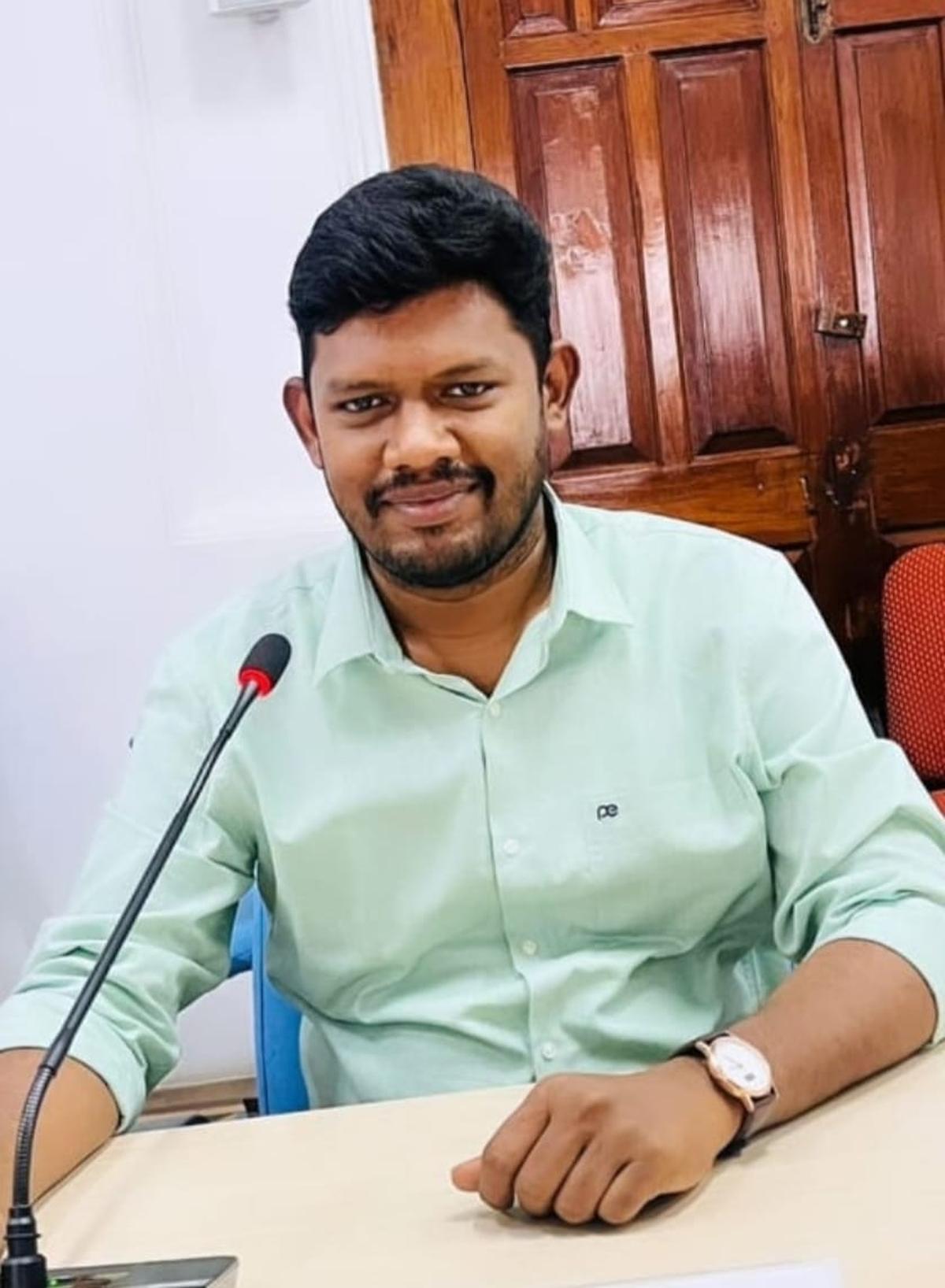 R.Vikram, Inspector at Bellampalli post office.