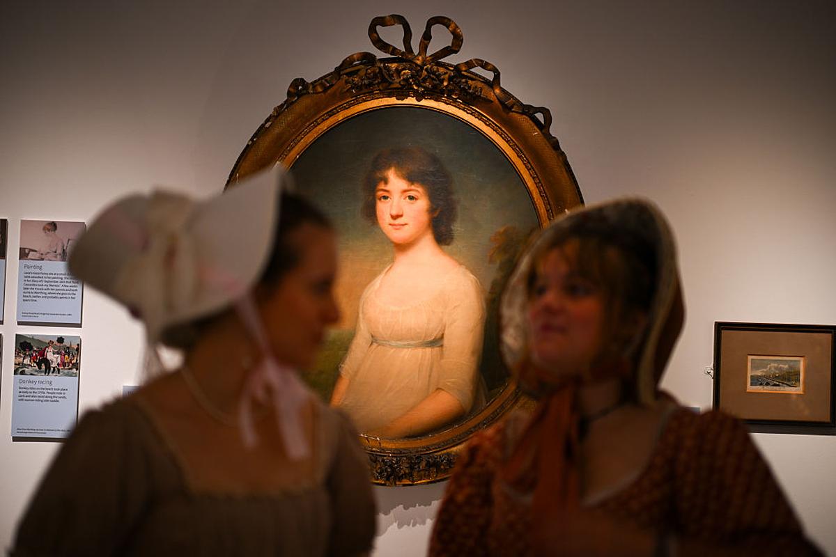 An exhibition dedicated to Jane Austen in Dorchester, England. An exhibition dedicated to Jane Austen in Dorchester, England.