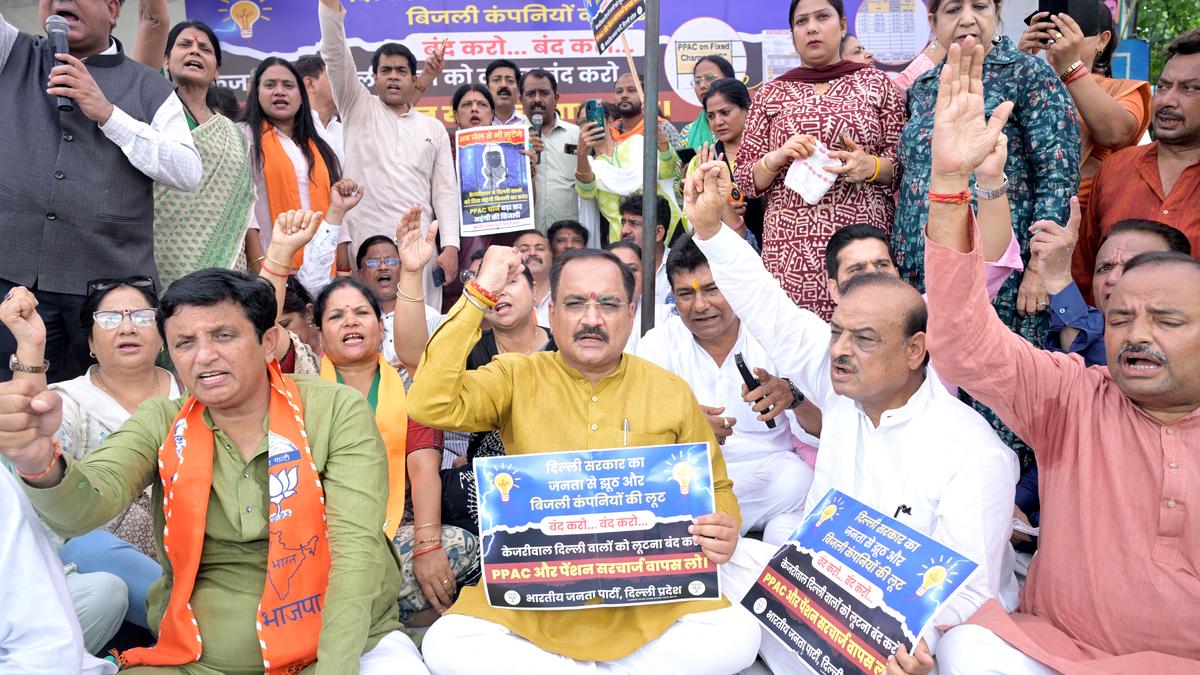 BJP protests outside discom offices over power charges; stop spreading ...