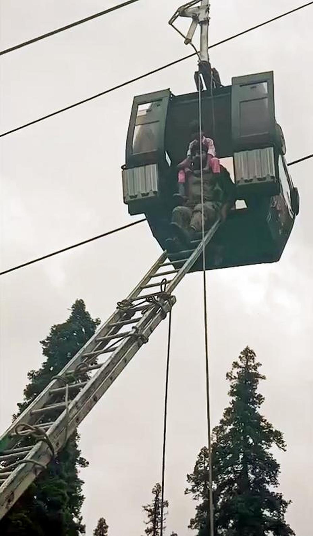 Watch: Many tourists rescued after Gulmarg cable car develops technical snag