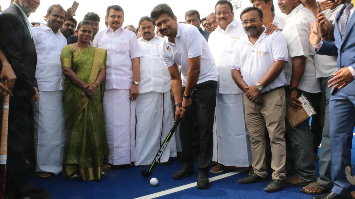 T.N. Deputy CM Udhayanidhi Stalin inaugurates ₹9.67-crore international hockey ground in Coimbatore