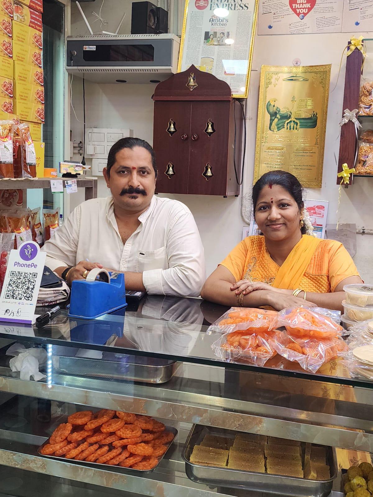 Mahesh Sivaraman and wife Bindu Mahesh who run Ambi's Kitchen