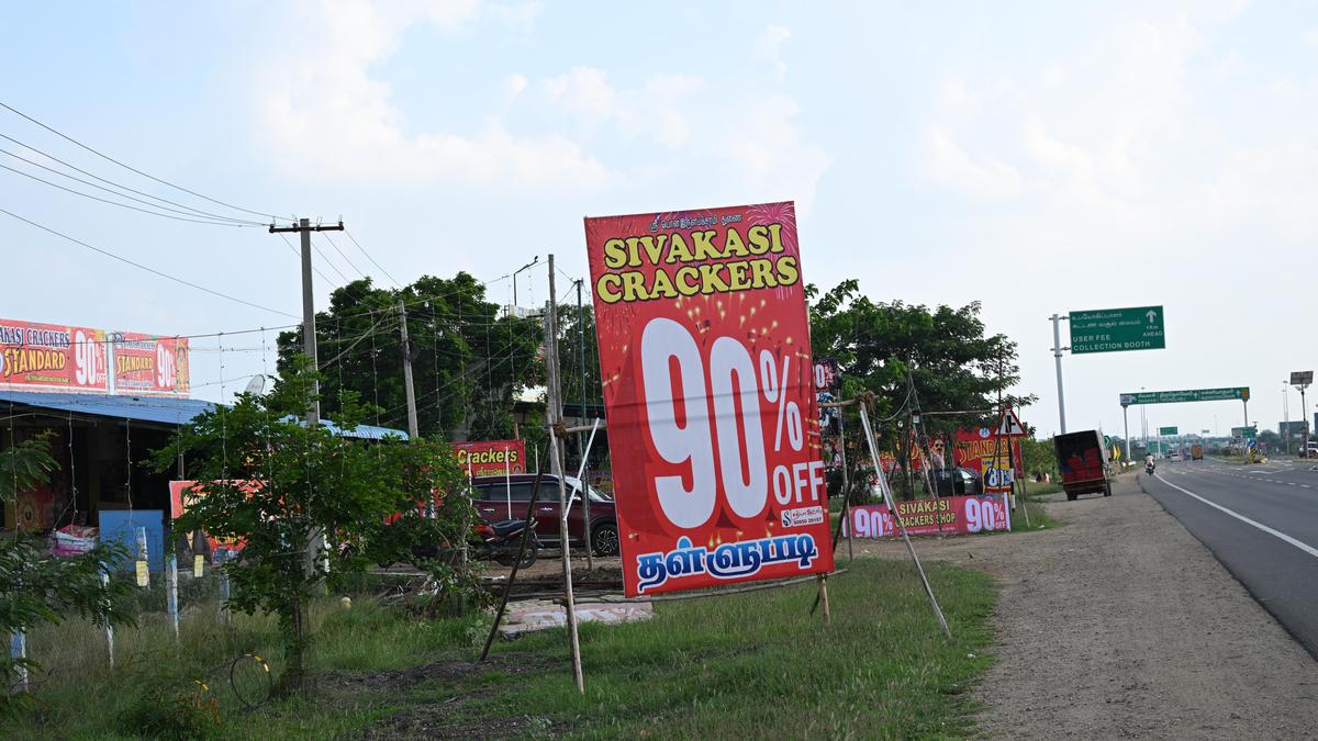 Scores of Cracker Shops Along Madurai-Tirunelveli Highway Offer Discounts on Fireworks