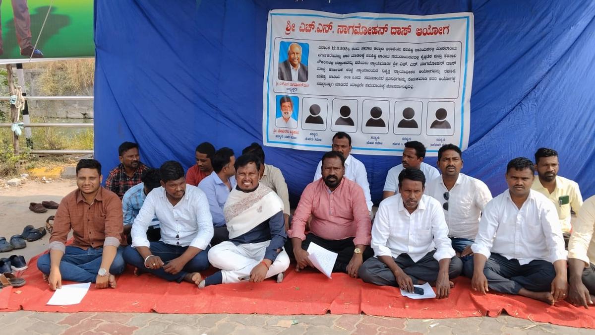 Madiga community demands representation in committee on internal reservation in Karnataka, stage protest in Raichur