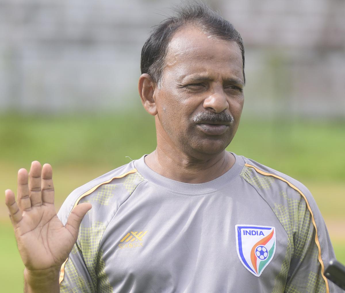 Satheevan Balan, the coach of the Kerala Santosh Trophy team.