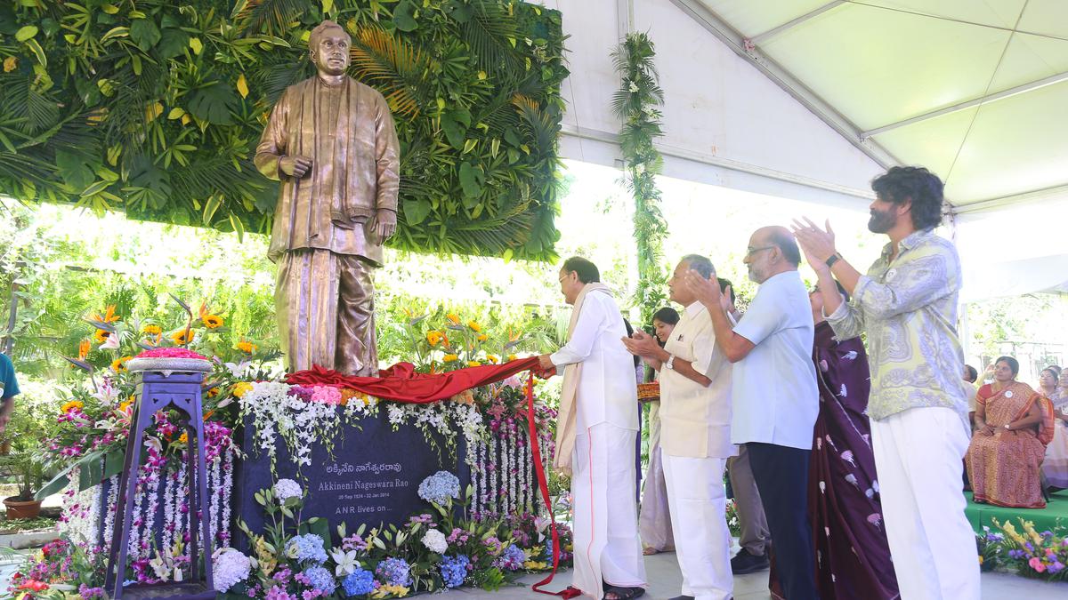 Bronze statue unveiled to mark Akkineni Nageswara Rao’s centenary year celebrations