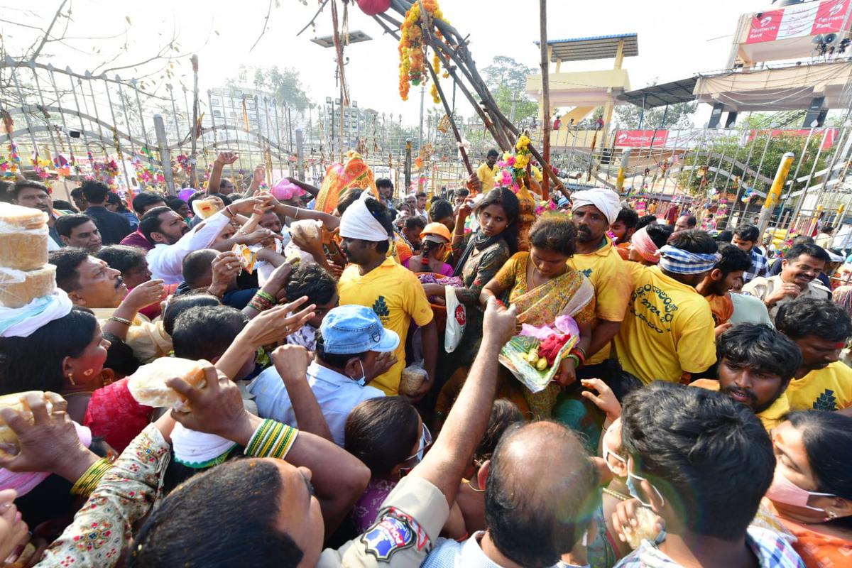 Water from the Laknavaram Lake was released into Jampannavagu rivulet from February 14 to 16, ensuring a sufficient depth of three feet.