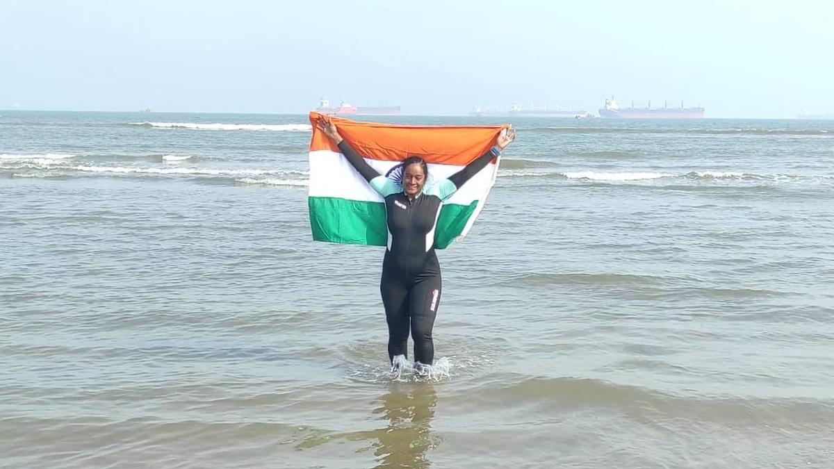 Making waves at 52: Syamala Goli on her 150 kilometres swim from Visakhapatnam to Kakinada