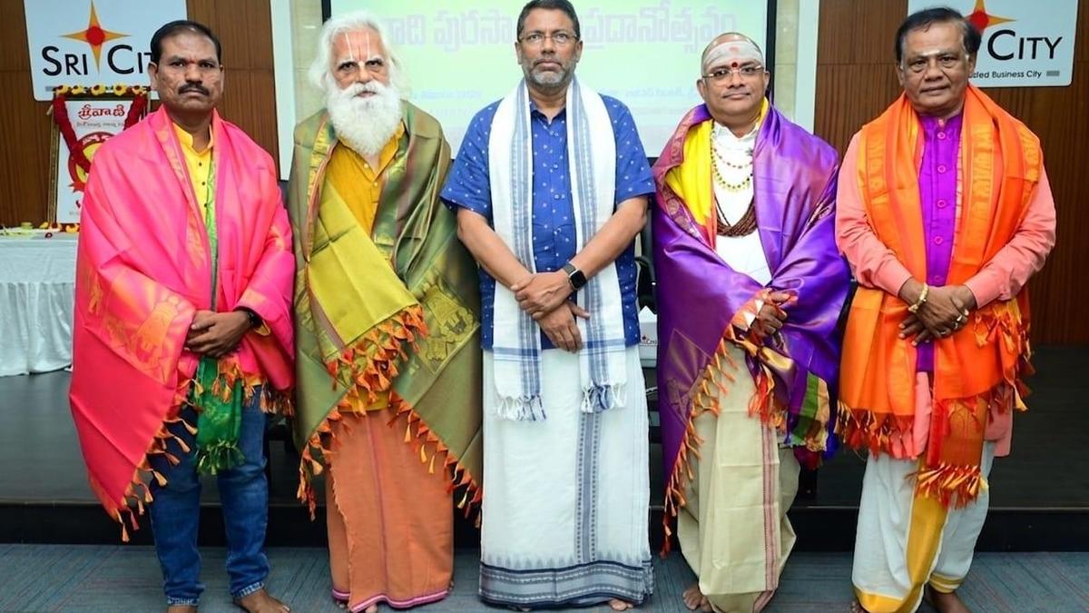 Sri City honours literary luminaries with ‘Ugadi Puraskars’