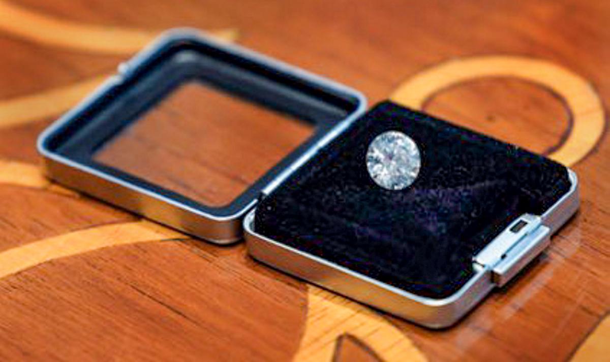 A 7.5-carat lab-grown diamond, gifted by Prime Minister Narendra Modi to US First Lady Jill Biden