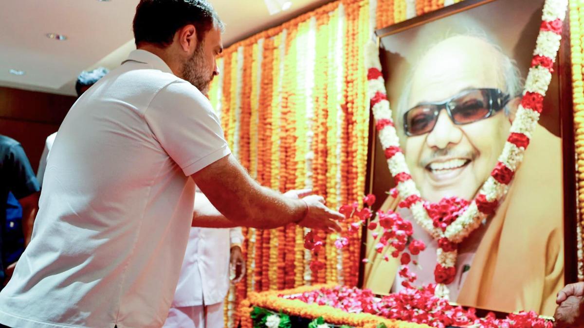 Rahul, Kharge pay tribute to Karunanidhi on birth anniversary amid Congress-DMK strain
