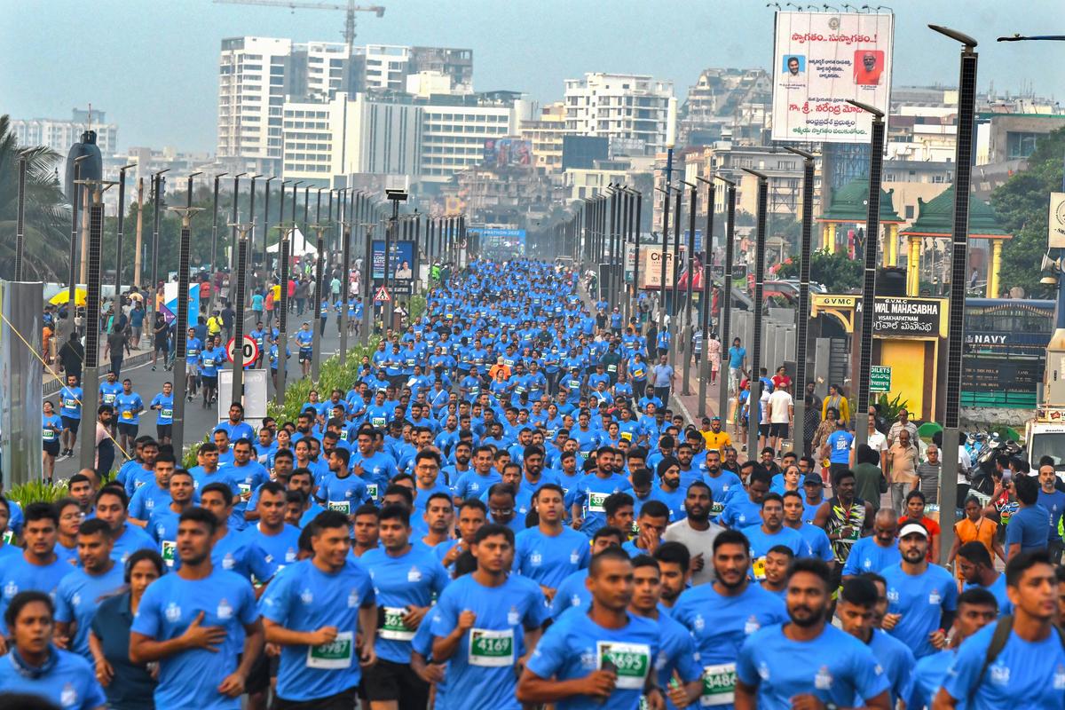 Visakhapatnam: Vizag Navy Marathon draws over 18,000 runners