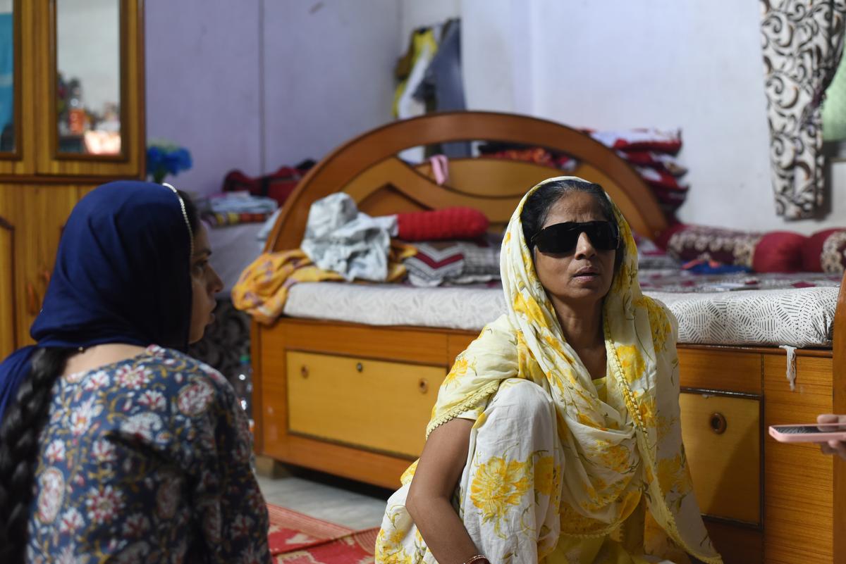 Rezwana Parveen, at her daughter-in-law’s house in Kolkata.
