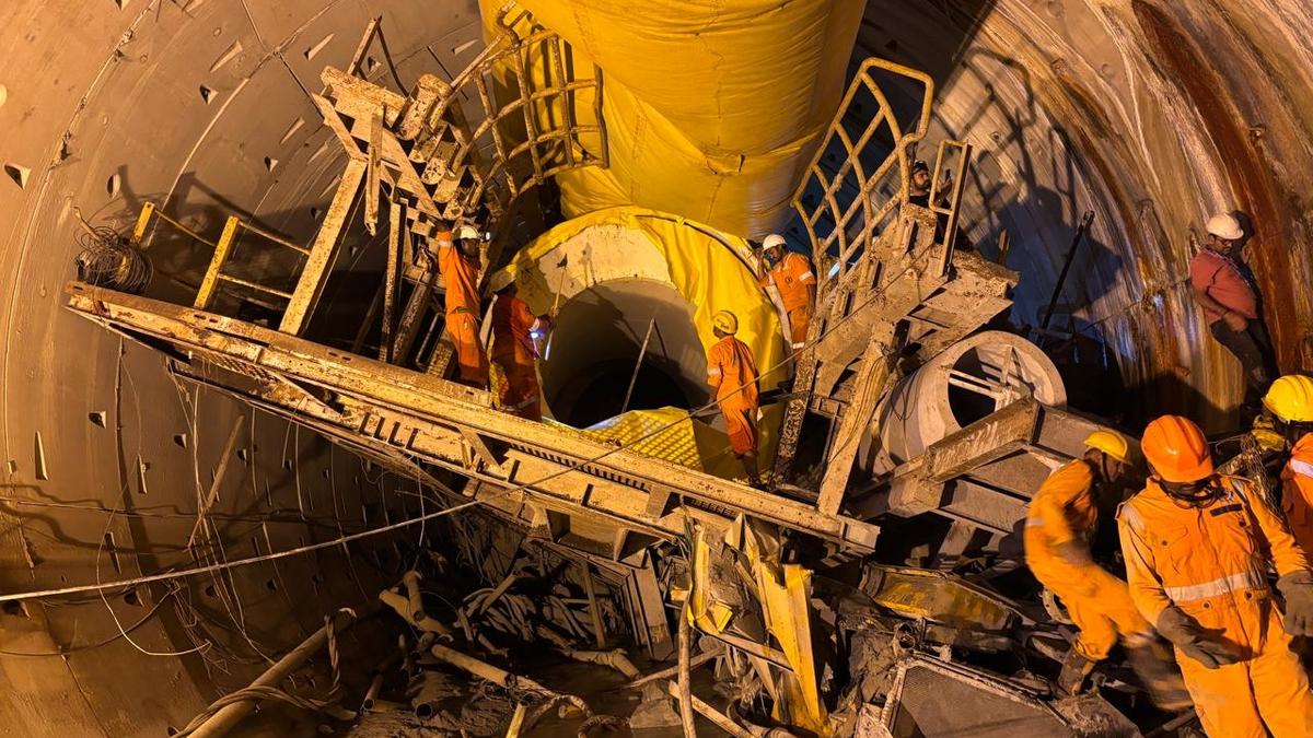 SLBC rescue operation: teams focus on shifting out of parts of TBM to step up debris removal
