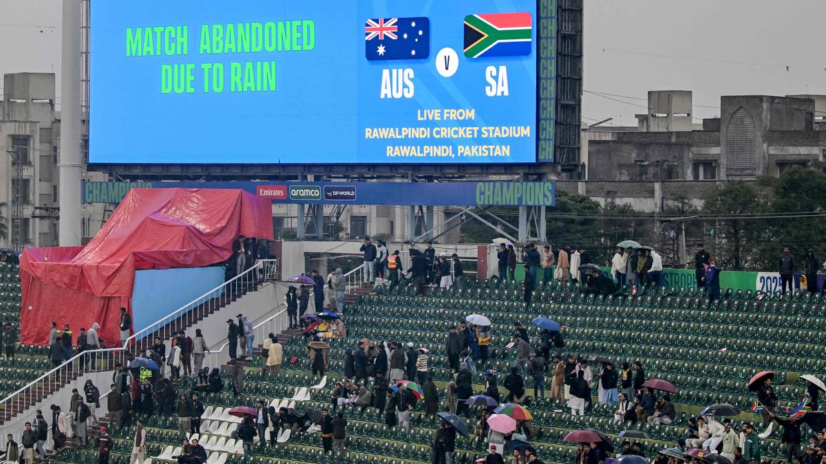 Champions Trophy | Rain plays spoilsport as Australia, SA share points