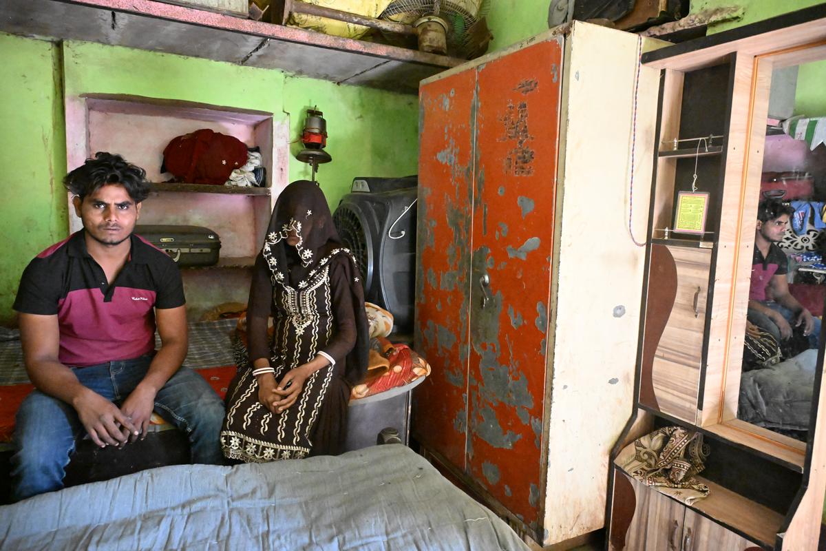 Imran and Razida Khan in their room at Teliyabas hamlet, as they mourn the death of their child. Imran and Razida Khan in their room at Teliyabas hamlet, as they mourn the death of their child.
