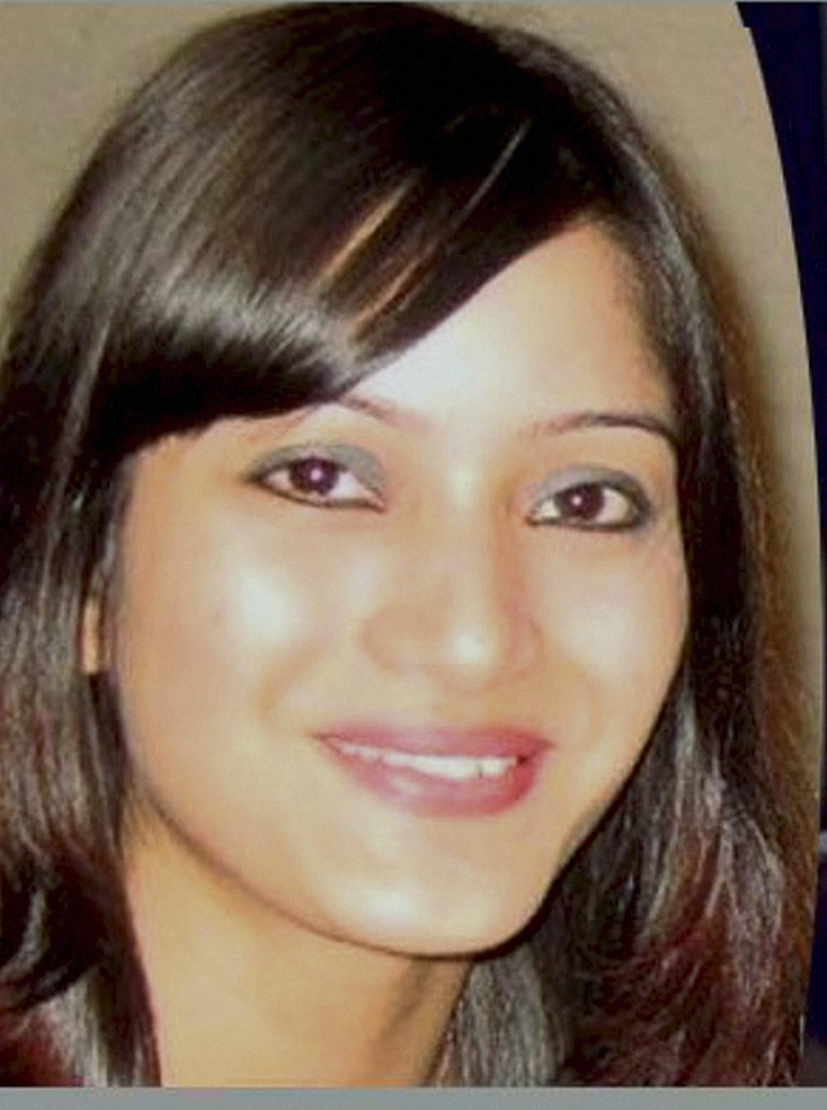 A file photo of Sheena Bora who was allegedly murdered by her mother Indrani Mukerjea in 2012. 