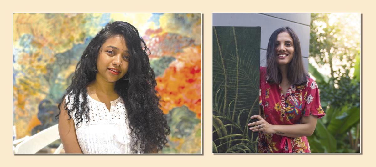 Artists Priyanka Aelay and Nishi Chaitanya