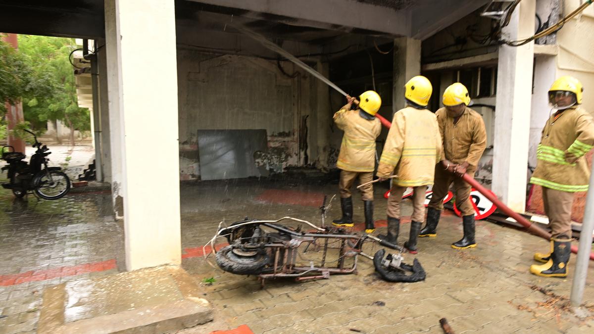 Two vehicles destroyed in fire