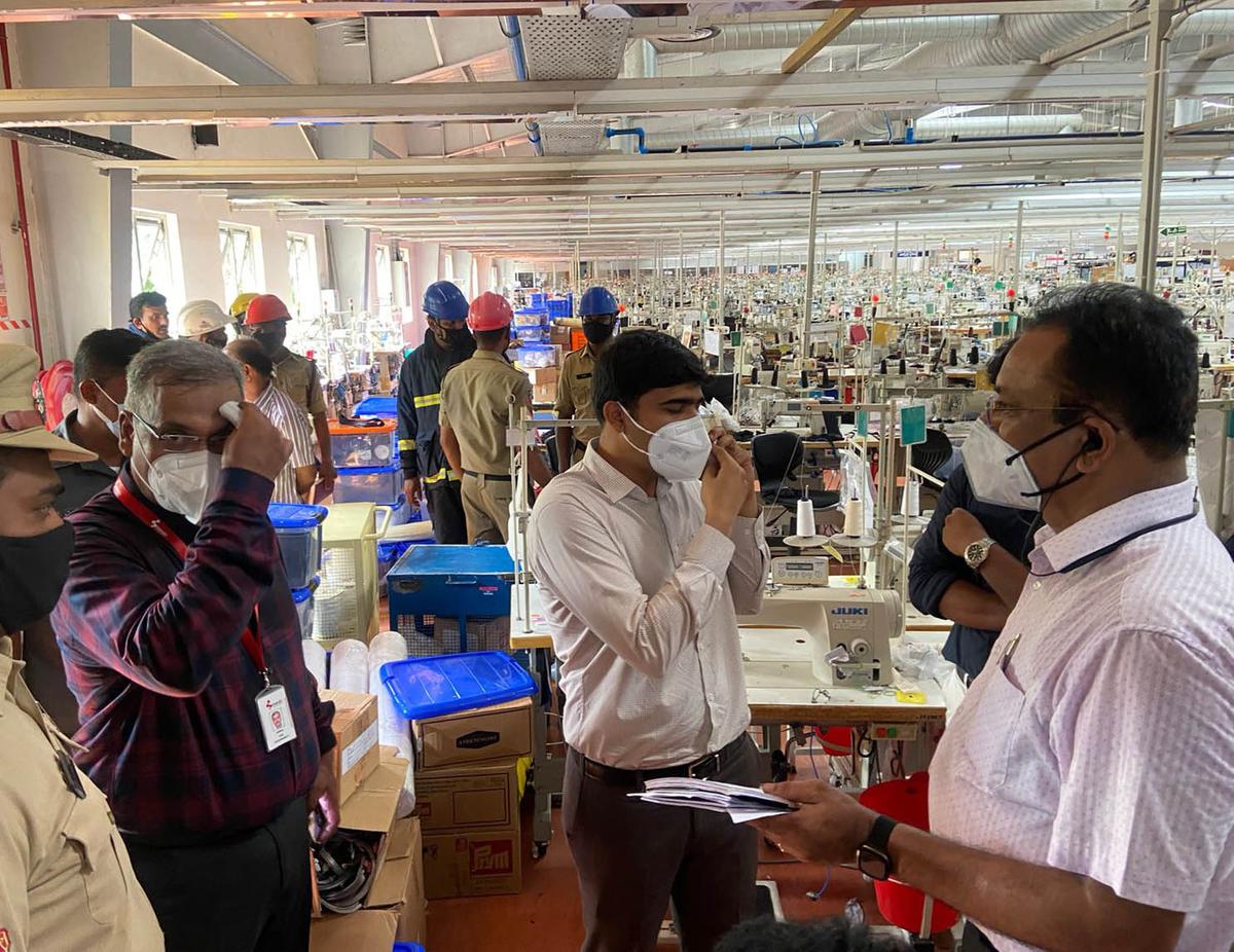 Panic at Atchutapuram over alleged gas leak for second time at Brandix