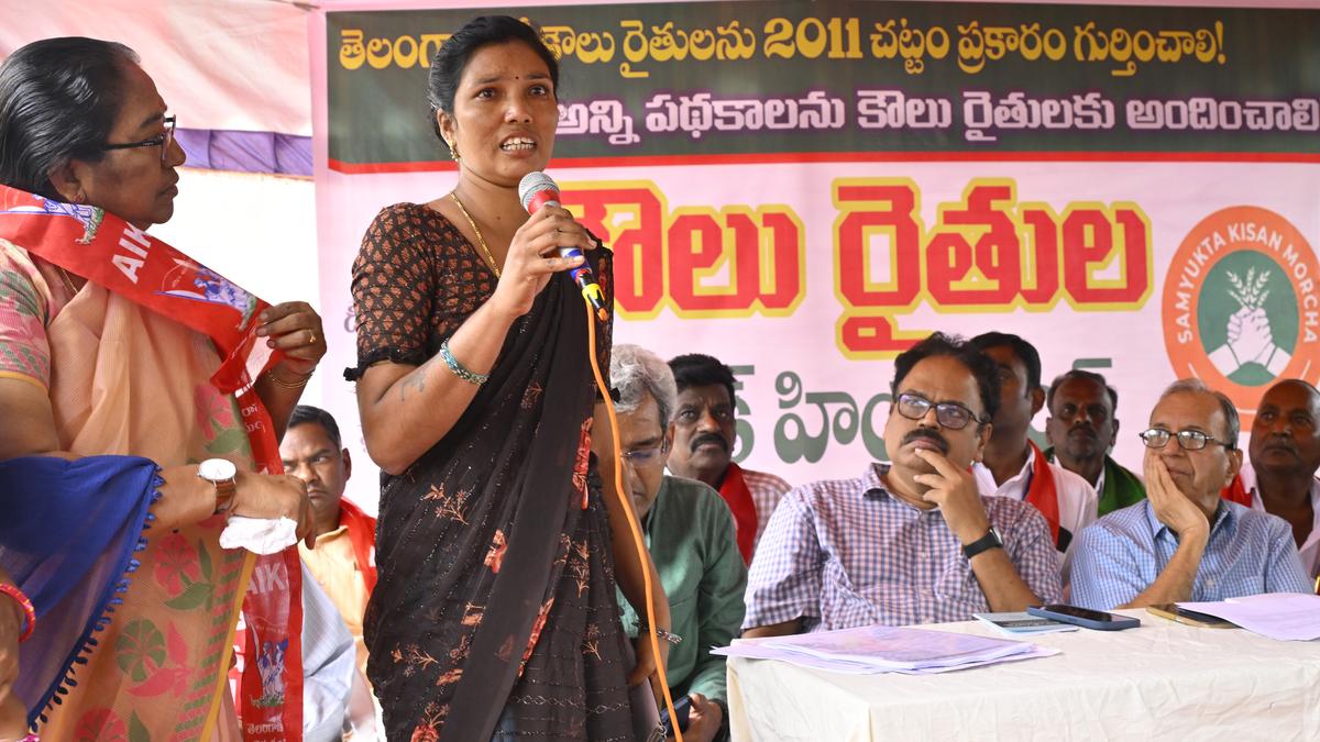 Tenant farmers demand fulfilment of Congress party’s poll promises