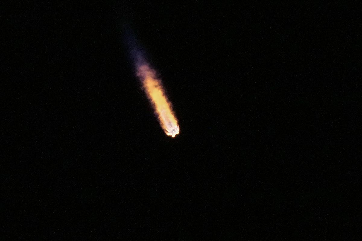 A SpaceX Falcon 9 rocket with Intuitive Machines’ second lunar lander lifts off from pad 39A at the Kennedy Space Center in Cape Canaveral, Fla. on February 26, 2025.