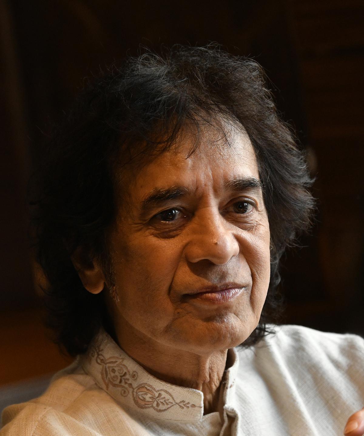 BENGALURU  KARNATAKA  18/01/2023 :  Tabla maestro Zakir Hussain, during an interaction with The Hindu, in Bengaluru on January 18, 2023.   Photo MURALI KUMAR K