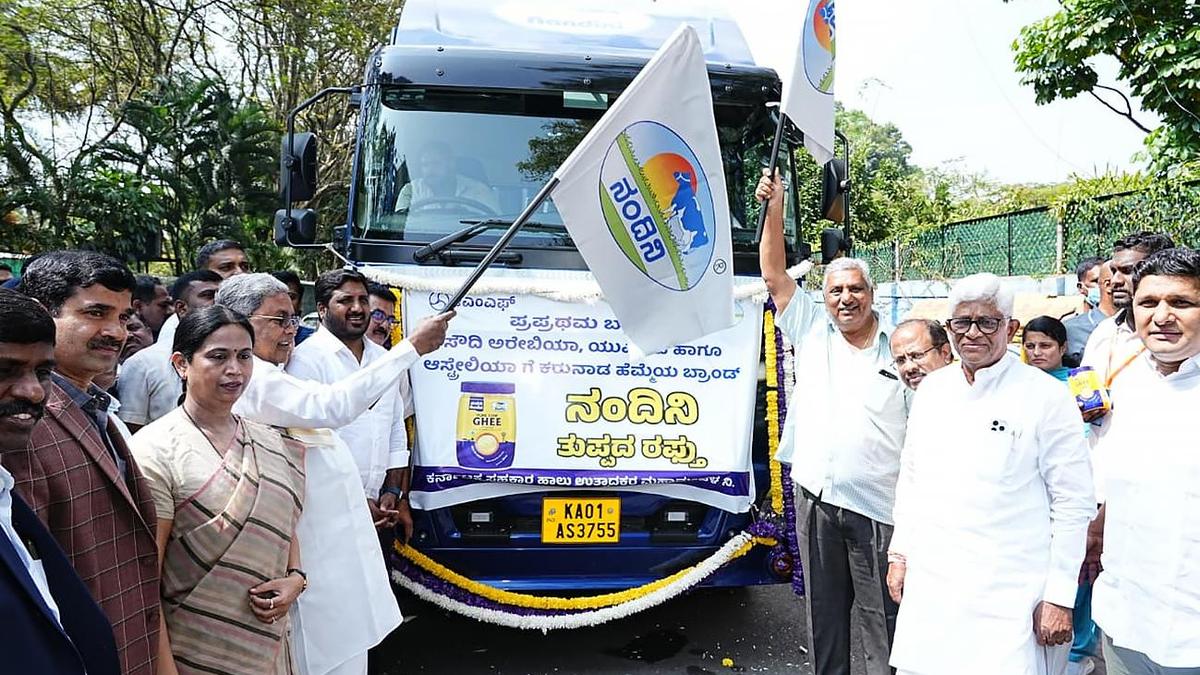 CM flags off KMF’s ghee consignments to U.S., UAE, and Australia